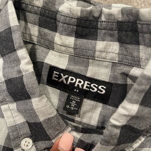 Mens express button up